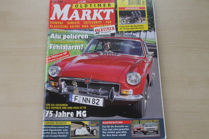 Deckblatt Oldtimer Markt (07/1999)